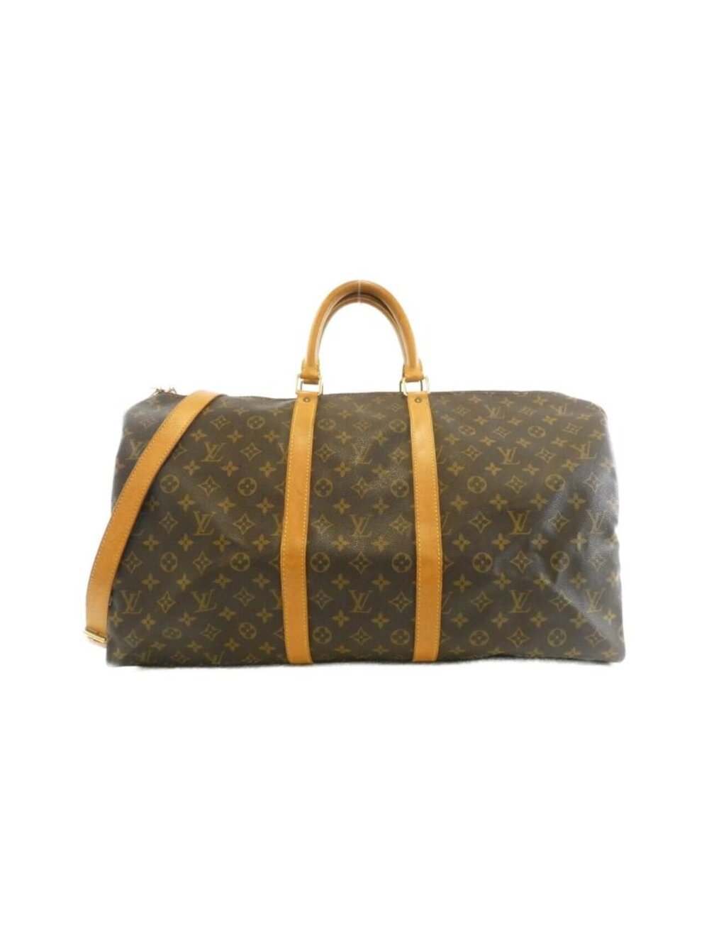 Louis Vuitton Monogram Keepall Bandouliere 55 Boston Bag